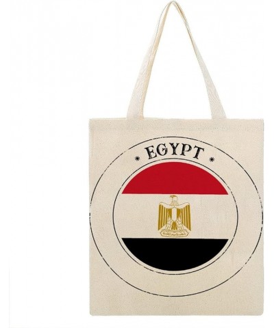 Egypt Flag Tote Bag National Flag Canvas Tote Bag with Handle Cute Book Bag Shopping Shoulder Bag for Women Girls Egypt $11.9...