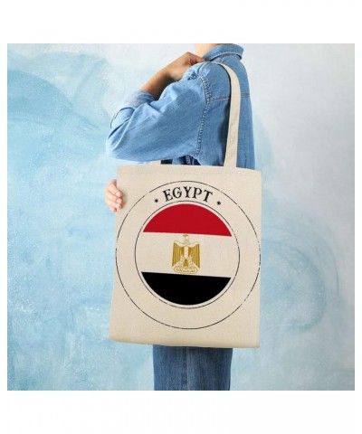 Egypt Flag Tote Bag National Flag Canvas Tote Bag with Handle Cute Book Bag Shopping Shoulder Bag for Women Girls Egypt $11.9...