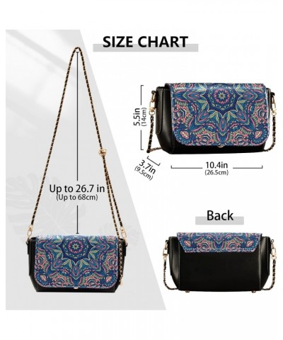 Mandala Vintage Crossbody bags for Women Small Crossbody Purses with Adjustable Strap Cross Body Purse Shoulder Handbags for ...