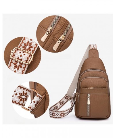 Small Sling Bag for Women Crossbody Sling Purse for Women Chest Bag Leather Sling Bag White $33.64 Backpacks