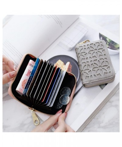 Wallet Cute Personality Mini Card Wallet Co-Wallet Women's Card (Color : Black) Gray $20.10 Wallets