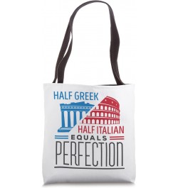 Italy Pride Heritage Half Greek Half Italian Greece Tote Bag $9.84 Totes