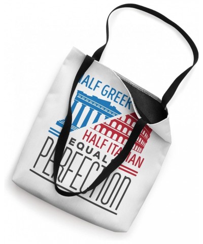 Italy Pride Heritage Half Greek Half Italian Greece Tote Bag $9.84 Totes