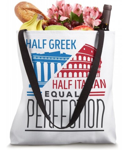 Italy Pride Heritage Half Greek Half Italian Greece Tote Bag $9.84 Totes