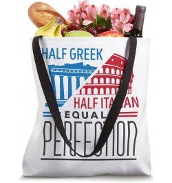 Italy Pride Heritage Half Greek Half Italian Greece Tote Bag $9.84 Totes