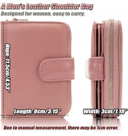 Women's Minimalist Small Genuine Leather Wallet RFID Blocking Accordion Credit Card Case Holder with 12 Card Slots, 3 Windows...