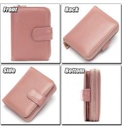 Women's Minimalist Small Genuine Leather Wallet RFID Blocking Accordion Credit Card Case Holder with 12 Card Slots, 3 Windows...