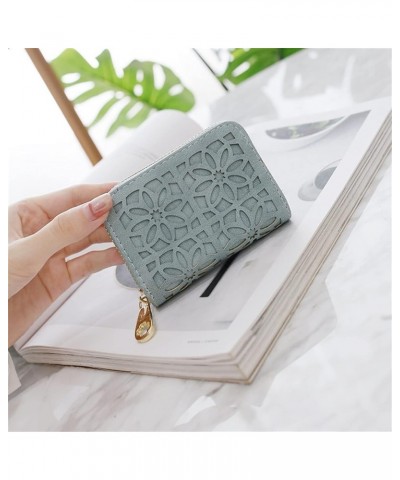 Wallet Cute Personality Mini Card Wallet Co-Wallet Women's Card (Color : Black) Gray $20.10 Wallets