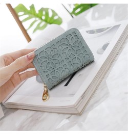 Wallet Cute Personality Mini Card Wallet Co-Wallet Women's Card (Color : Black) Gray $20.10 Wallets