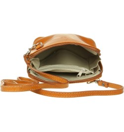 Leather Snake Skin Rigid Cross Body Shoulder Bag Light Tan $37.49 Crossbody Bags