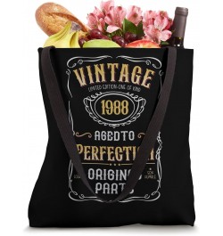 Vintage Birthday Party 1988 Original Parts 34th Birthday Tote Bag $10.51 Totes