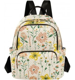 Small Backpack for Women Travel Bag Exquisite Blooming Wildflower Daypack Purse Fashion Shoulder Bag Rucksack Small A148 $14....