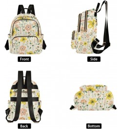 Small Backpack for Women Travel Bag Exquisite Blooming Wildflower Daypack Purse Fashion Shoulder Bag Rucksack Small A148 $14....