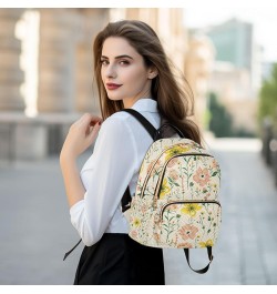 Small Backpack for Women Travel Bag Exquisite Blooming Wildflower Daypack Purse Fashion Shoulder Bag Rucksack Small A148 $14....