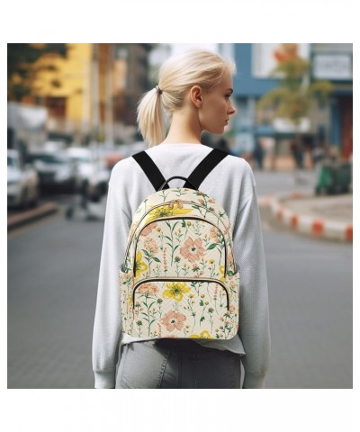 Small Backpack for Women Travel Bag Exquisite Blooming Wildflower Daypack Purse Fashion Shoulder Bag Rucksack Small A148 $14....