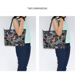 Women Tote Bag Vintage Skull Pattern Handbags Purses Designer Tote Shoulder Bag Top Handle Bag for Daily Work TravelL Big Whe...