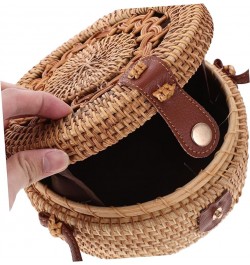 2pcs Woven Bag Knitted Bags Handmade Bag Straw Bag Portable Seaside Resort Wooden As Shownx3pcs $21.09 Shoulder Bags