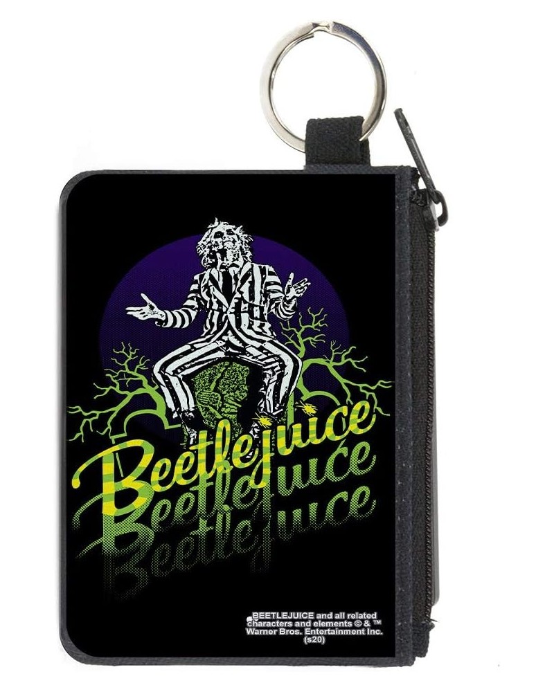 Women's Standard Zip Wallet Beetlejuice Small, 6.5" x 3.5 4.25" x 3.25 $9.85 Wallets