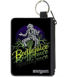 Women's Standard Zip Wallet Beetlejuice Small, 6.5" x 3.5 4.25" x 3.25 $9.85 Wallets