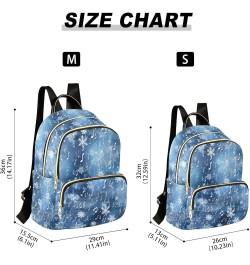 Musical Notes Snowflakes Women's Backpack Purse Causal Daypack Work Travel College Business Trip Bag Shoulder Bag Medium $13....