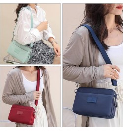 Nylon Crossbody Purses Multipockets Shoulder Bags for Women Daily Purses and Handbags Pink $23.99 Totes