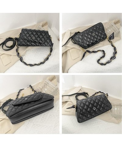 Women's Small Quilted Flap Crossbody Bag Chain Shoulder Crossbody Handbag Women's Luxury Handbags and Purses Heise 1 $20.94 C...