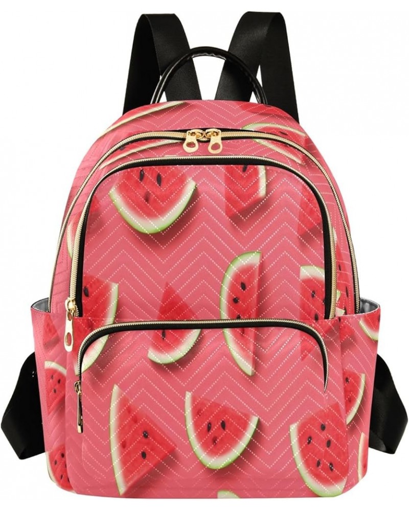 Watermelon Fashion Backpack Purse Ladies Fashion Rucksack Travel Shoulder Bag Casual Daily Backpack Medium $14.80 Backpacks