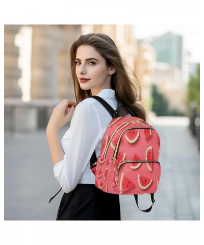 Watermelon Fashion Backpack Purse Ladies Fashion Rucksack Travel Shoulder Bag Casual Daily Backpack Medium $14.80 Backpacks