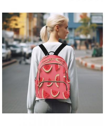 Watermelon Fashion Backpack Purse Ladies Fashion Rucksack Travel Shoulder Bag Casual Daily Backpack Medium $14.80 Backpacks