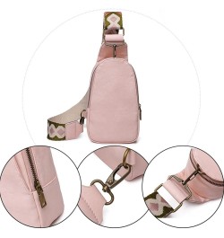 Women Chest Bag Sling Bag Small Crossbody PU Leather Satchel Daypack for Lady Shopping Travel with Shoulder Strap Brown $14.5...