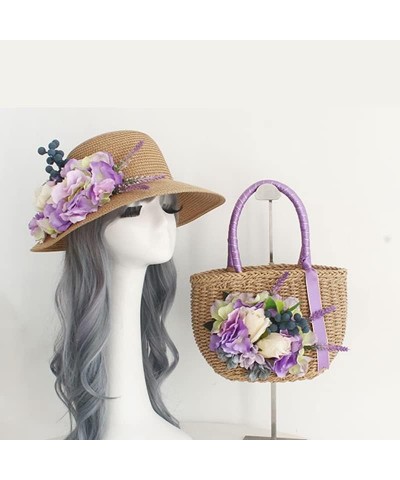 Ladies Shopper Vacation Shoulder Bag Large Capacity Flower Tote Wallet 3 $47.47 Totes