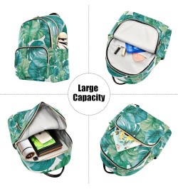 Small Backpack for Women Travel Bag Green Tropical Palm Leaves Daypack Purse Fashion Shoulder Bag Rucksack Medium B299 $14.03...