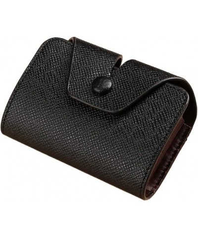 Business Card Holder Leather Multifunctional Coin Purse Male and Woman Organ Card Case (Color : Black 2) Blue,Coffee $46.93 W...