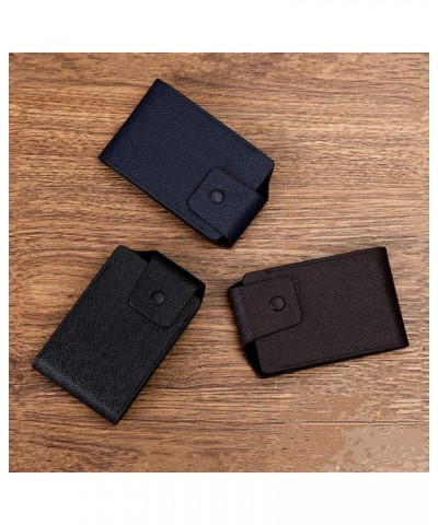 Business Card Holder Leather Multifunctional Coin Purse Male and Woman Organ Card Case (Color : Black 2) Blue,Coffee $46.93 W...