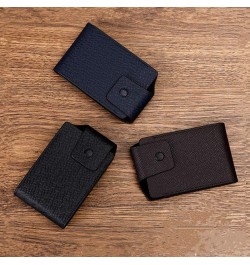 Business Card Holder Leather Multifunctional Coin Purse Male and Woman Organ Card Case (Color : Black 2) Blue,Coffee $46.93 W...