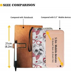 Black & White Stripes Flowers Print Wallet for Women Zipper Credit Card Holder Purse Clutch Long Pu Leather Cash Bag with Wri...