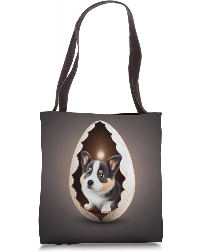 Funny dog in the egg Design dog owner Humor Sarcastic puppie Tote Bag $13.07 Totes