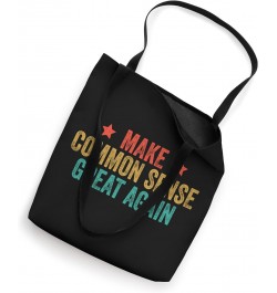 Let's Make Common Sense Great Again Funny Humor Joke Vintage Tote Bag $13.24 Totes