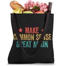 Let's Make Common Sense Great Again Funny Humor Joke Vintage Tote Bag $13.24 Totes