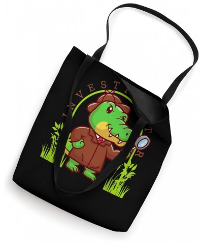 Investigator Alligator Investi-Gator Ideas Crime Scene Pun A Tote Bag $12.61 Totes