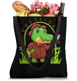 Investigator Alligator Investi-Gator Ideas Crime Scene Pun A Tote Bag $12.61 Totes