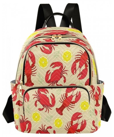 Fashion Backpack Mini Backpack Purse Casual Daily Backpack Lemon Crawfish for Travel for College Work Medium $17.10 Backpacks