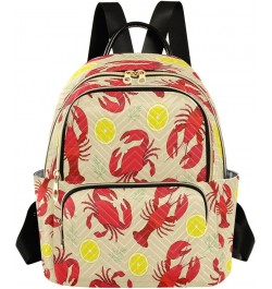 Fashion Backpack Mini Backpack Purse Casual Daily Backpack Lemon Crawfish for Travel for College Work Medium $17.10 Backpacks