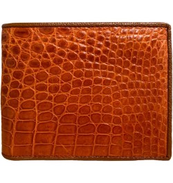 Light tan genuine alligator leather bifold wallet for men, real crocodile Men's wallet $49.35 Wallets