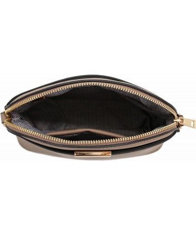 Saffiano Small Dome Crossbody bag with Chain Strap Taupe $10.75 Crossbody Bags