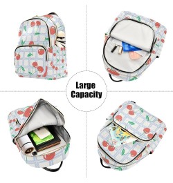 Women Backpack Summer Cherry Anti-Theft Travel Backpack with Luggage Belt Lightweight Handbag Lady Purse Roomy Double Zipper ...