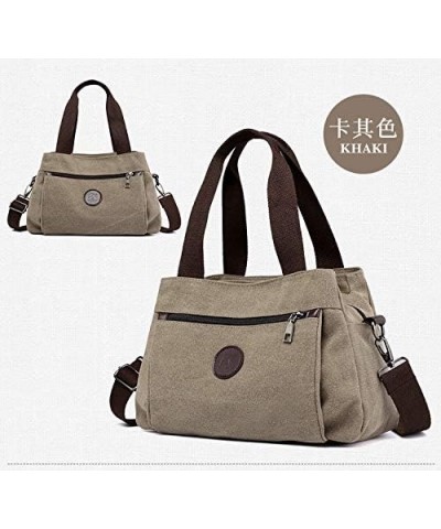 Women's Shoulder Bag Fashion Canvas Hobo Handbag Vintage Multi Compartment Tote Purse Bags For Women Purple $14.39 Totes