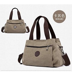 Women's Shoulder Bag Fashion Canvas Hobo Handbag Vintage Multi Compartment Tote Purse Bags For Women Purple $14.39 Totes