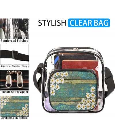 Cute Clear Crossbody Bag Stadium Approved-See Through PVC Messenger Handbag for Concert Sports Events Amusement Park Multi1 $...