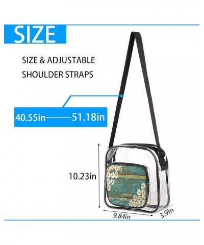 Cute Clear Crossbody Bag Stadium Approved-See Through PVC Messenger Handbag for Concert Sports Events Amusement Park Multi1 $...